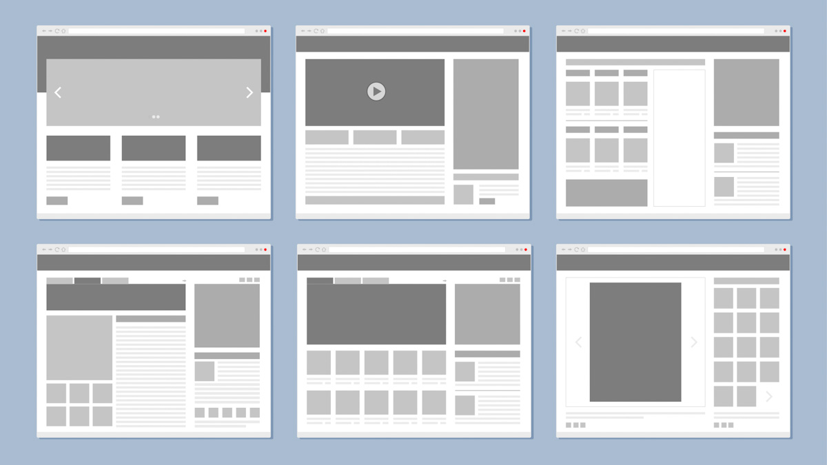 Website layouts