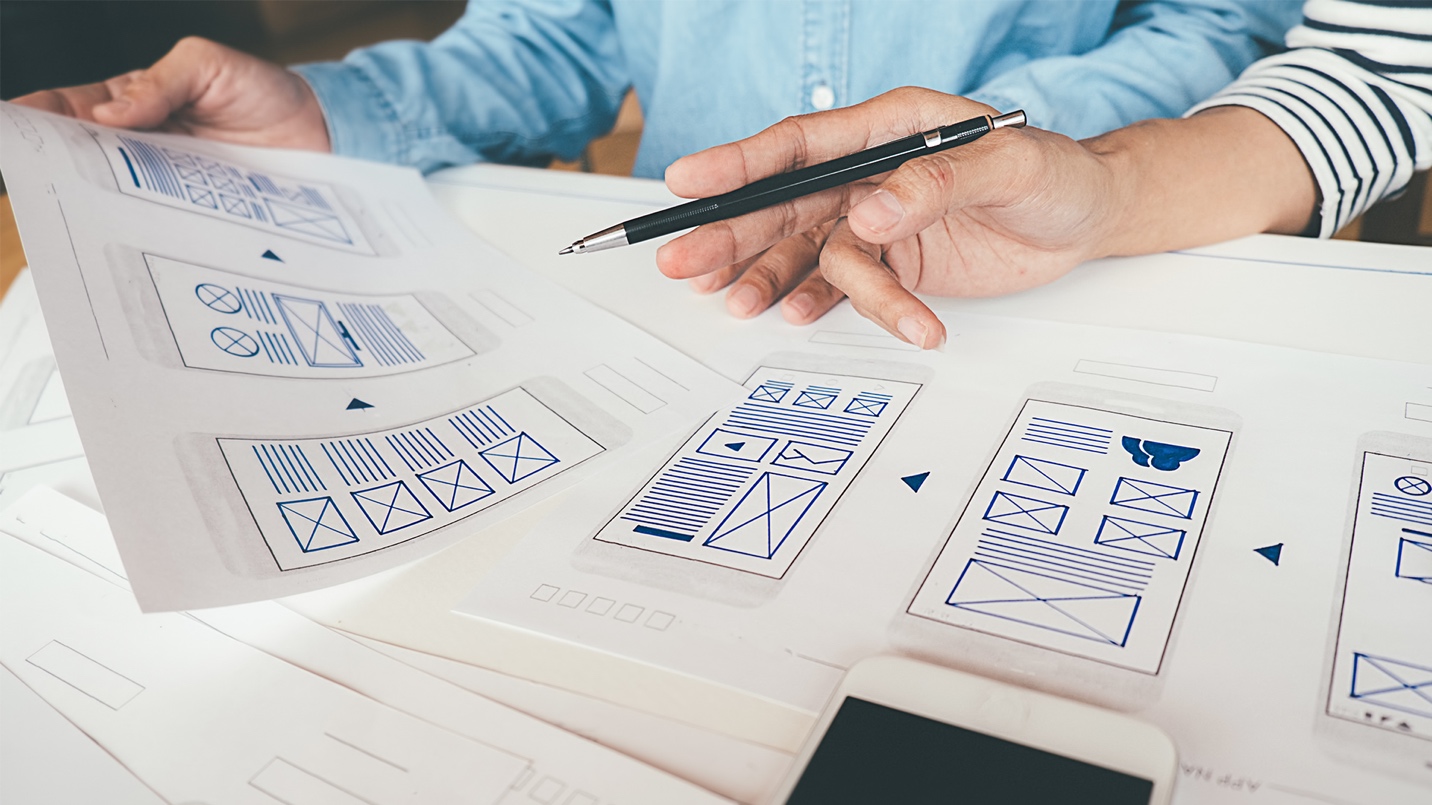 Wireframes process