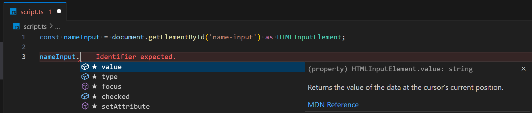 Type Assertion example