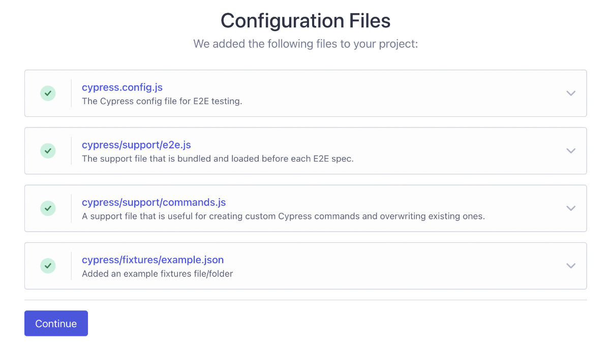 Configuring Cypress